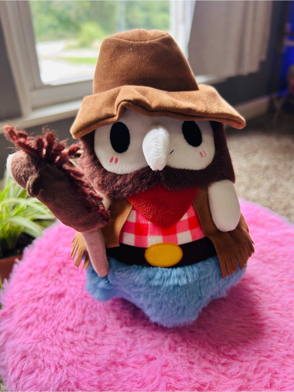 Squishable Mini Cowboy Plague Doctor Plush Stick Horse Western